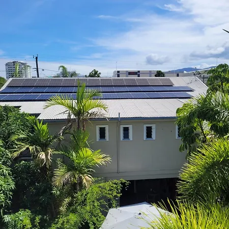 Travellers Paradise Cairns Exterior photo Solar panels on a home in Cairns, Queensland, Australia